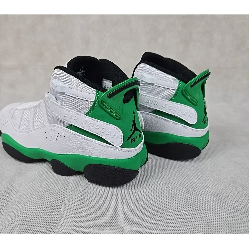 Nike Mens Size 7 Air Jordan 6 Rings Shoes Lucky‎ Green Sneakers 322992-131 NEW